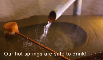 Our hot springs are safe to drink!